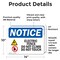 Signmission Electric Fence Do Not Climb Sign, Vinyl Decal, 14in W x 10in L, 2PK OS-2PACK-NS-D-1014-L-11624 - alternate 6